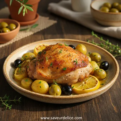 Poulet Rôti aux Olives Vertes : La Recette Facile et Savoureuse - ready to serve