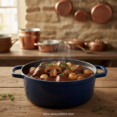Bœuf Bourguignon Traditionnel Sans Alcool