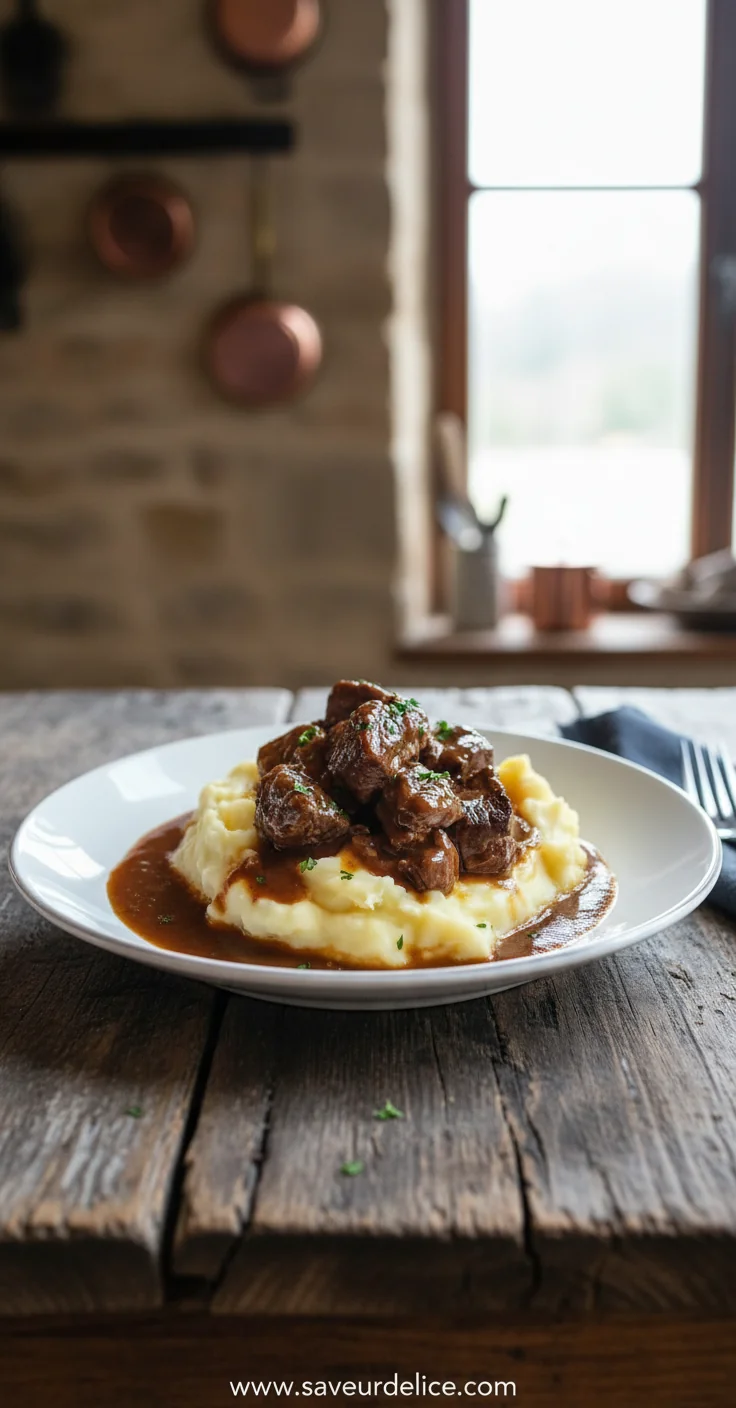 Bœuf Braisé et Purée Crémeuse : Le Duo Réconfortant Parfait
