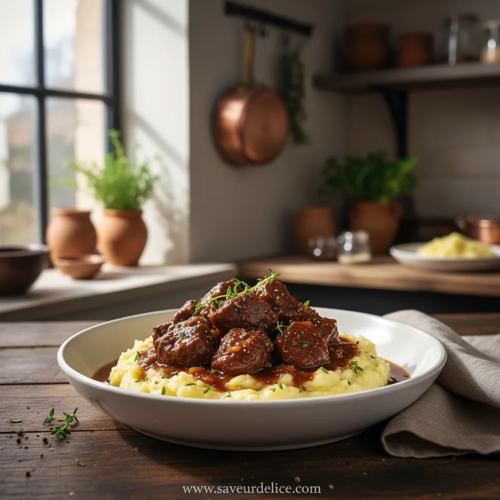 Bœuf Braisé et Purée Maison : Le Réconfort Absolu