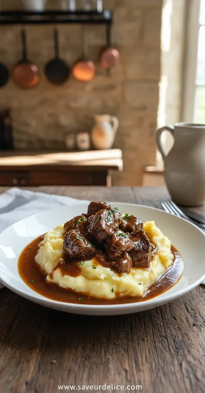 Bœuf Braisé et Purée Crémeuse : Le Duo Réconfortant Parfait - ready to serve