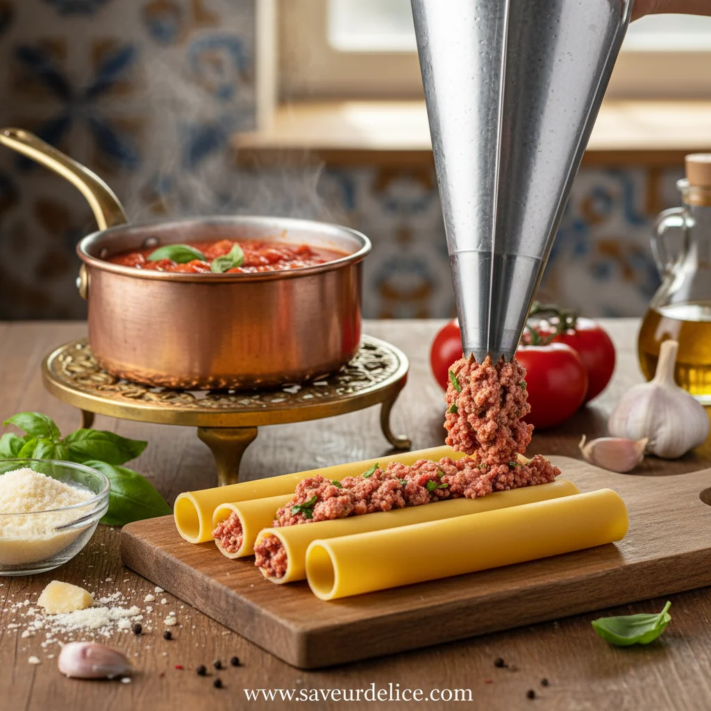 Cannelloni à la Sicilienne : Le Plat Réconfortant Baigné de Soleil - cooking process