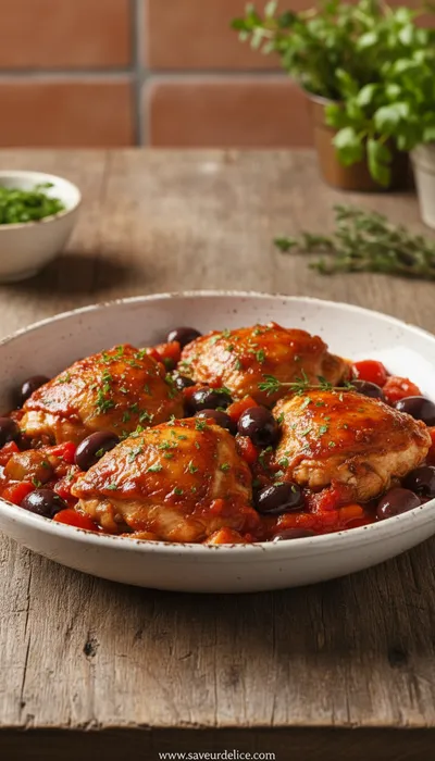 Poulet Cacciatore : Le Mijoté Rustique de Mon Enfance - ready to serve
