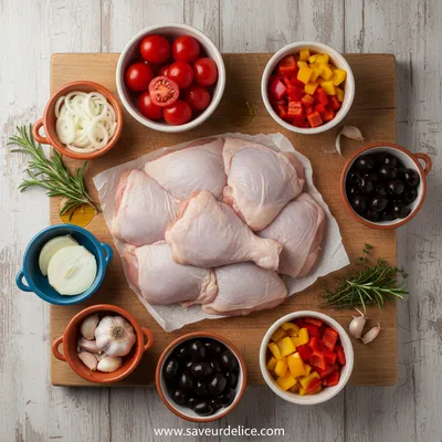 Poulet Cacciatore : Le Mijoté Rustique de Mon Enfance - ingredients preparation
