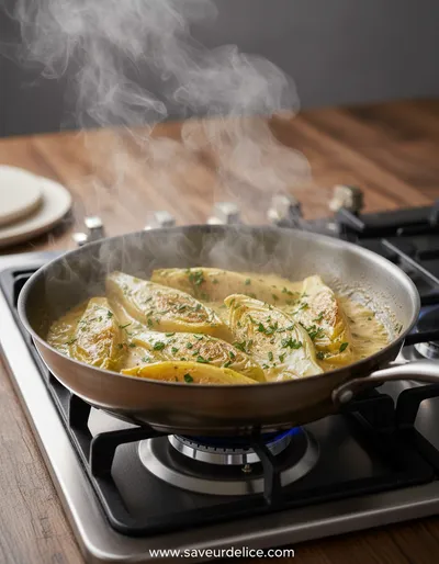 Endives Sautées à la Crème : La Recette Douceur Inoubliable - cooking process