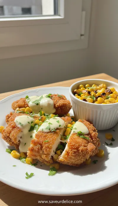 Poulet croustillant au maïs et à la mozzarella - ready to serve