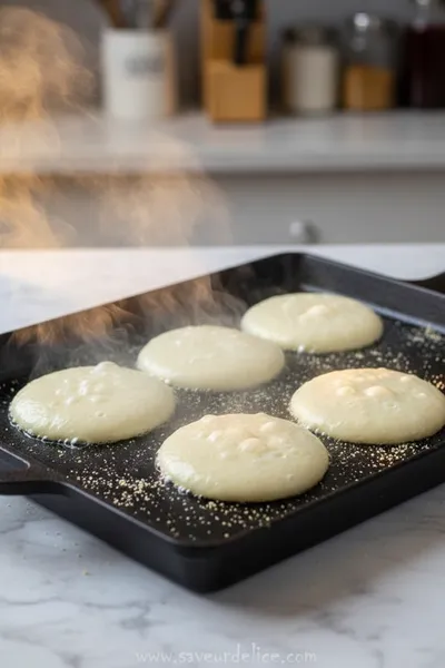 English Muffins Maison : La Recette pour des Matins Doux et Réconfortants - cooking process