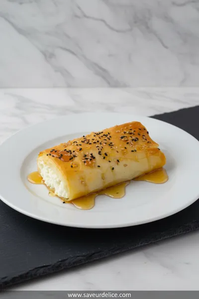 Feuilleté Feta Miel Sésame : La Douceur Salée Parfaite - ready to serve