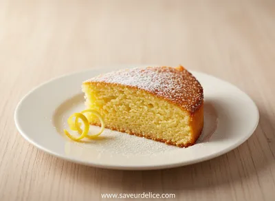 Gâteau au Citron sans Farine ni Beurre : Douceur Aérienne - ready to serve