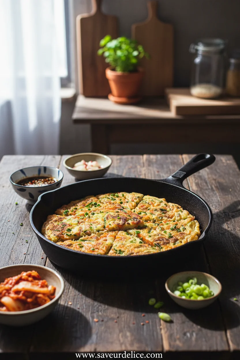 Galette Coréenne aux Légumes (Yachaejeon) : Croustillante et Colorée