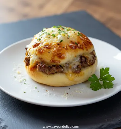 Bombes de Cheeseburger à l'Ail et au Parmesan - ready to serve