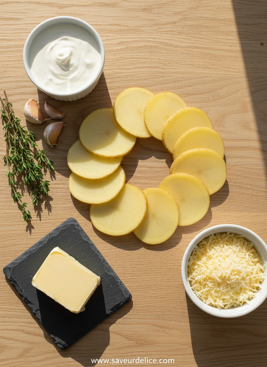 Mon Gratin Dauphinois Crémeux - ingredients preparation