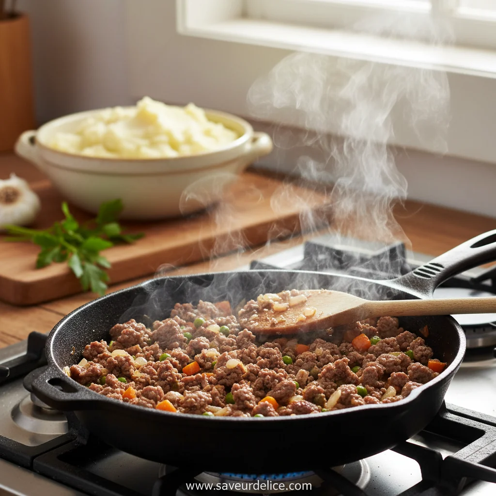 Mon Hachis Parmentier au Bœuf : Le Goût Réconfortant de Mon Enfance - cooking process