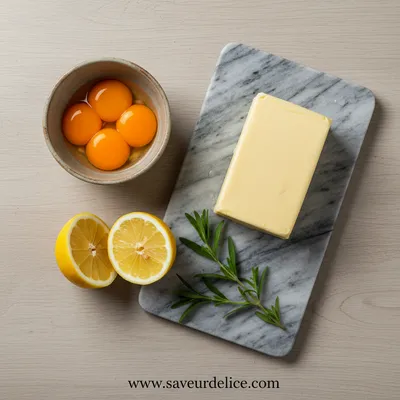Sauce Hollandaise Maison : Facile, Crémeuse et Inratable - ingredients preparation