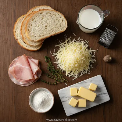 Mon Croque Monsieur Maison : La Recette Réconfortante et Inratable - ingredients preparation