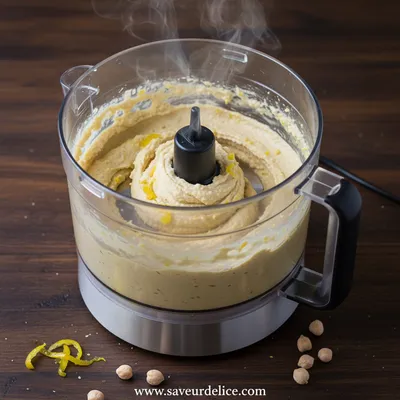 Houmous au Citron Confit : Ma Recette Douce et Ensoleillée - cooking process