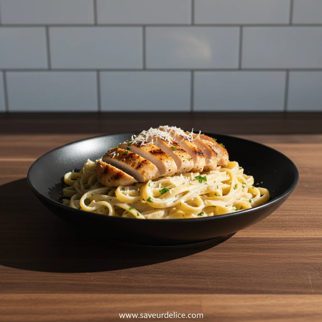 Fettuccine Alfredo au Poulet Crémeux : Mon Petit Secret Réconfort