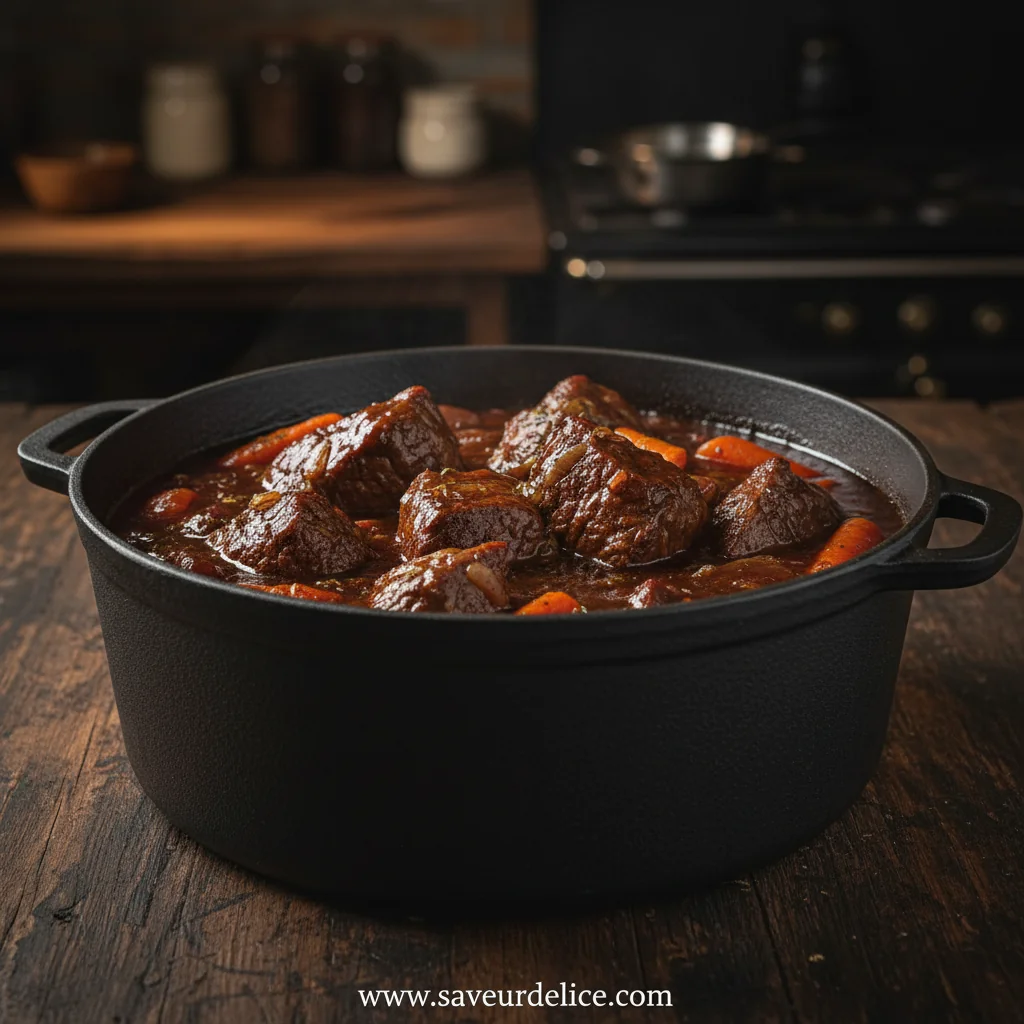 Bœuf Braisé en Sauce : Le Plat Réconfortant de Mon Enfance