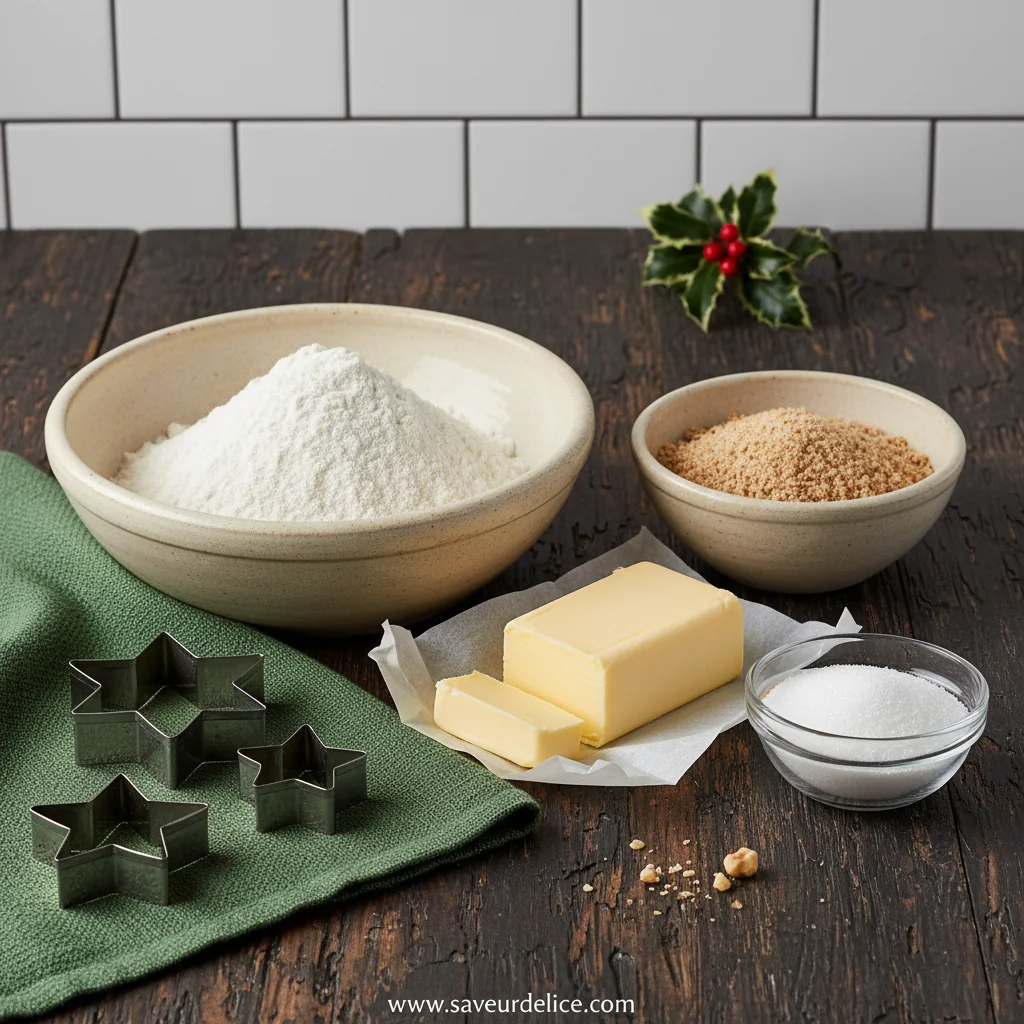 Sablés de Noël à la Noisette : La Douceur des Fêtes - ingredients preparation