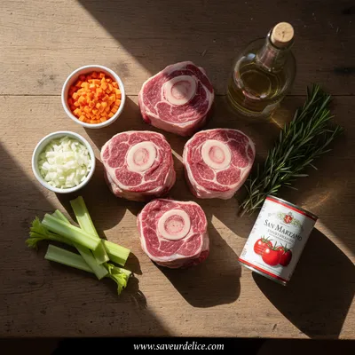 Osso Buco à la Milanaise : Une Douce Étreinte Italienne - ingredients preparation