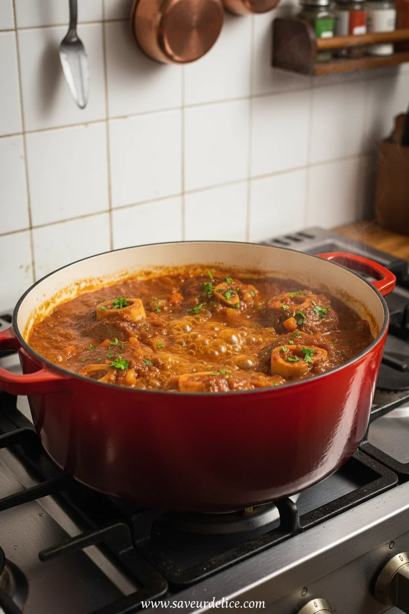 Osso Buco à la Milanaise : Une Douce Étreinte Italienne - cooking process