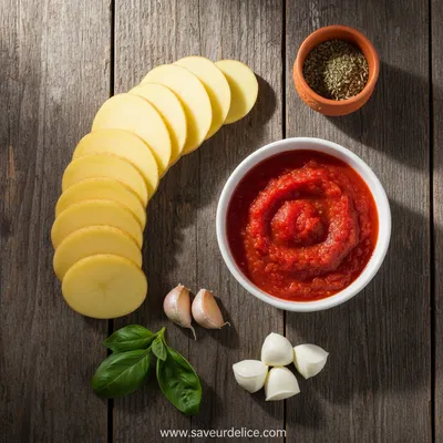 Pommes de Terre à la Pizzaiola : Mon Plat Réconfortant - ingredients preparation