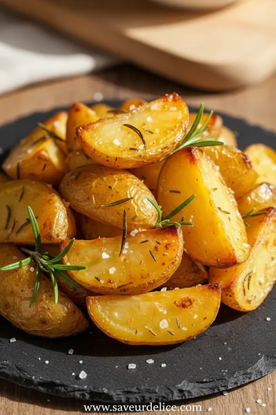 Mes Pommes de Terre Rôties au Four : Le Secret d'un Croustillant Parfait - ready to serve