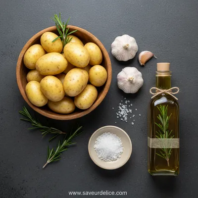 Mes Pommes de Terre Rôties au Four : Le Secret d'un Croustillant Parfait - ingredients preparation