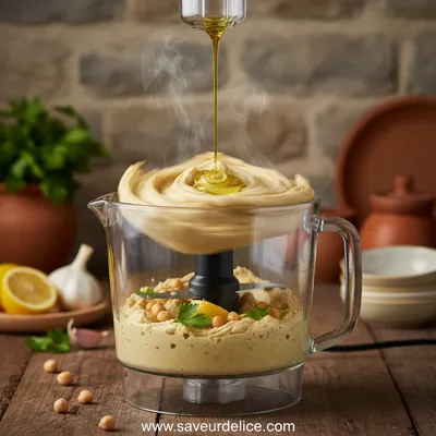Recette de Houmous Crémeux : Mon Obsession Maison - cooking process