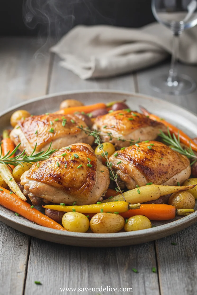 Cuisses de Poulet Rôties et Légumes d'Automne - ready to serve