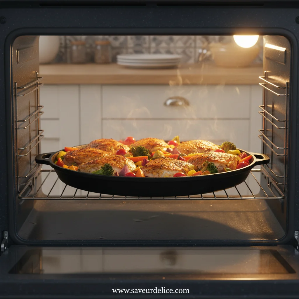 Cuisses de Poulet Rôties et Légumes d'Automne - cooking process