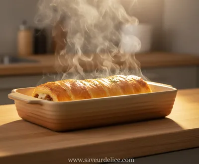 Roulé Feuilleté à la Viande Hachée : La Recette Tendre et Réconfortante - cooking process