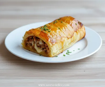 Roulé Feuilleté à la Viande Hachée : La Recette Tendre et Réconfortante - ready to serve