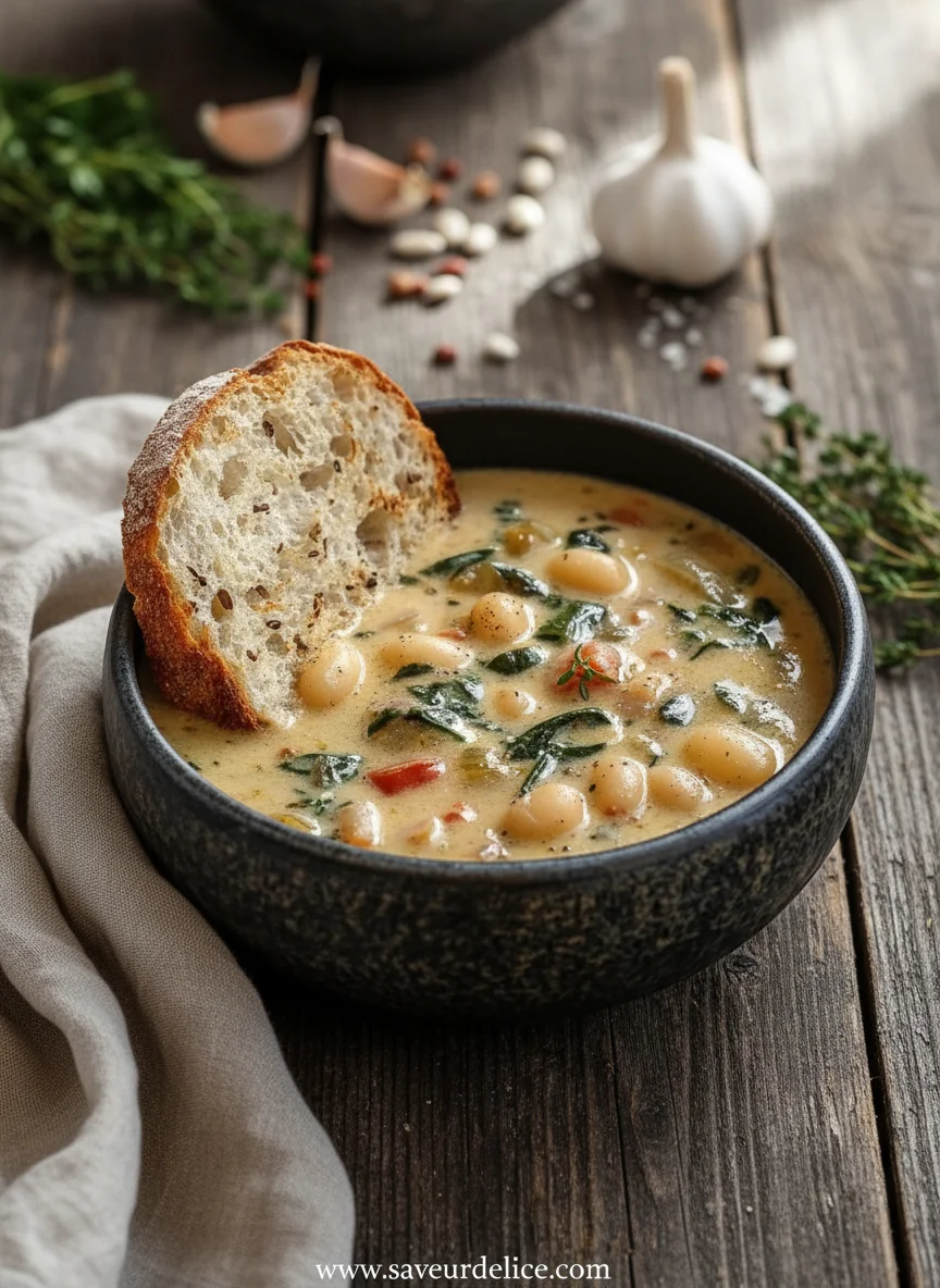 Soupe Crémeuse aux Haricots Blancs : Mon Câlin d'Hiver dans un Bol