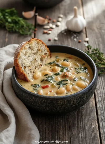 Soupe Crémeuse aux Haricots Blancs : Mon Câlin d'Hiver dans un Bol