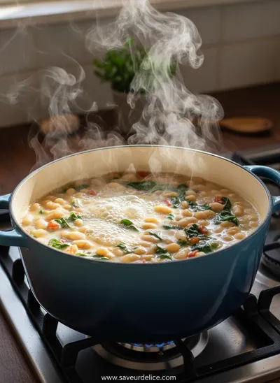 Soupe Crémeuse aux Haricots Blancs : Mon Câlin d'Hiver dans un Bol - cooking process
