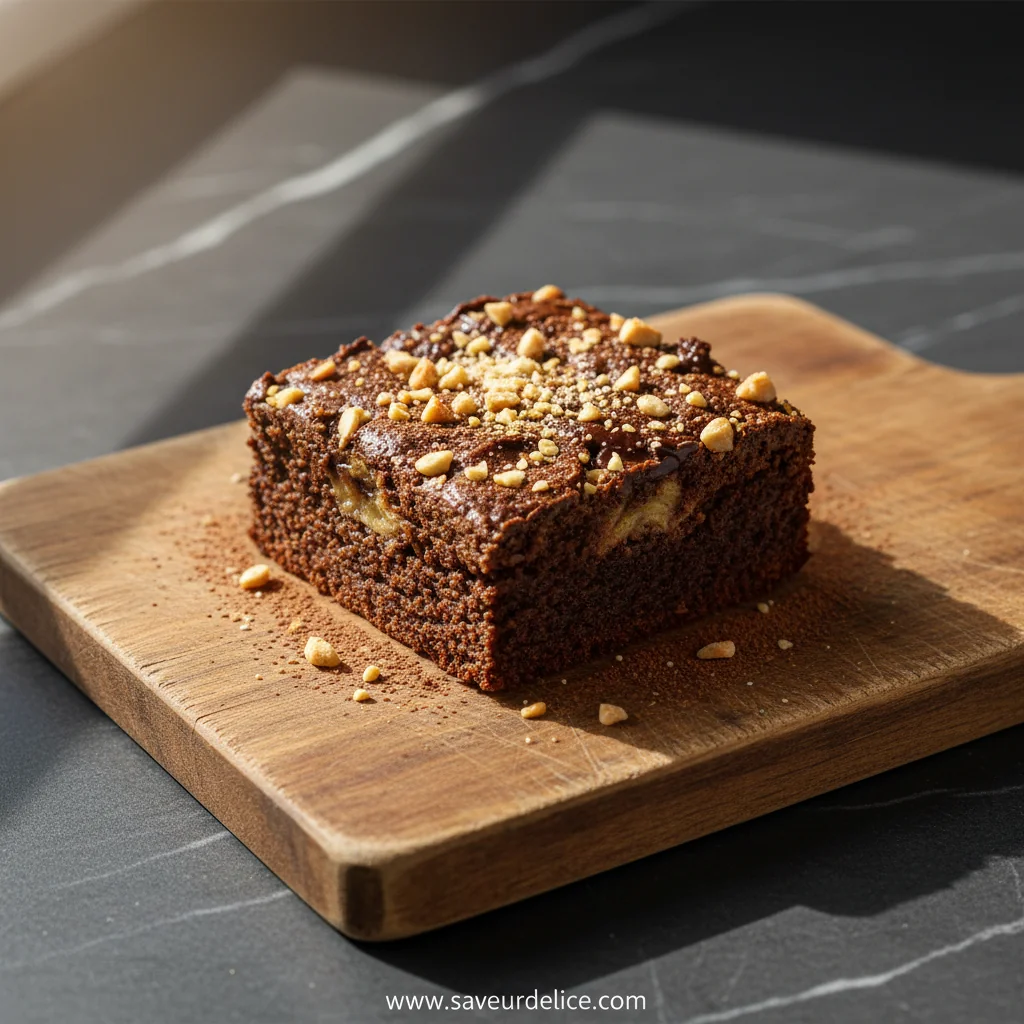Brownies Banane Beurre de Cacahuète Sans Sucre : Ma Douceur Healthy