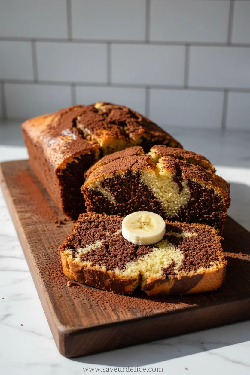 Cake Marbré Banane Vegan : Douceur et Réconfort