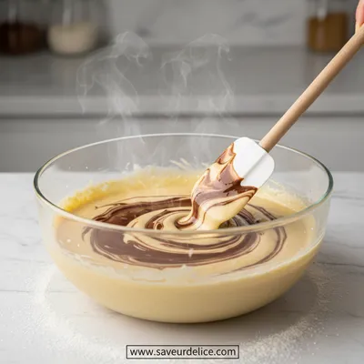 Cake Marbré Banane Vegan : Douceur et Réconfort - cooking process