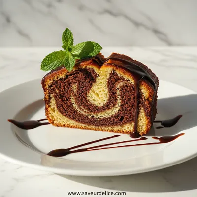 Cake Marbré Banane Vegan : Douceur et Réconfort - ready to serve