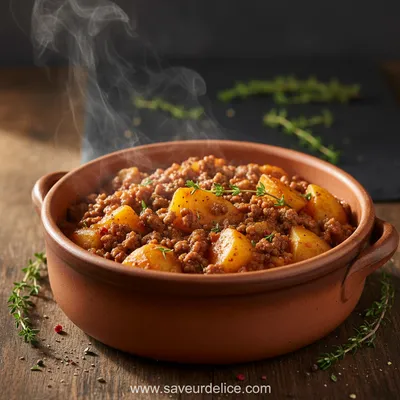 Poêlée Rustique de Viande Hachée aux Pommes de Terre