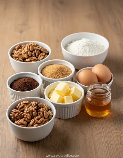 Ma Tarte Rustique aux Noix et au Café, un Doux Parfum d'Automne - ingredients preparation