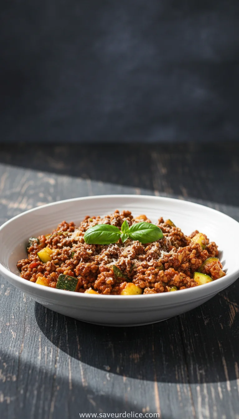 Bolognese de Courgettes : La Recette Légère et Réconfortante