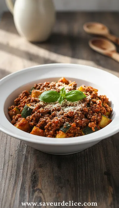 Bolognese de Courgettes : La Recette Légère et Réconfortante - ready to serve