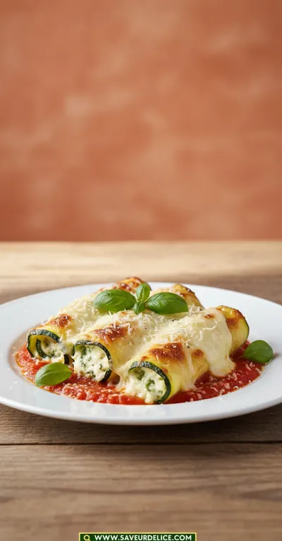 Cannellonis de Courgettes à la Ricotta et Épinards : Ma Recette Douceur - ready to serve
